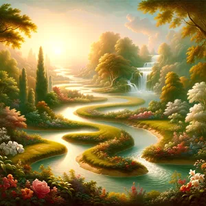 10. Eedenistä lähti virta kastelemaan puutarhaa, ja sieltä se jakaantui neljään päähaaraan.