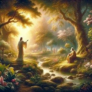 16. Ja Herra Jumala käski ihmistä sanoen: Syö vapaasti kaikista puutarhan puista,