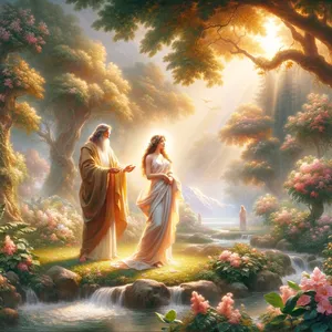 22. Ja Herra Jumala rakensi kylkiluusta, jonka Hän oli ottanut ihmisestä, vaimon ja toi hänet ihmisen luo.