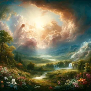 4. Tämä on taivaan ja maan syntyhistoria, silloin kun ne luotiin, Herran Jumalan tehdessä maan ja taivaan.