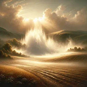 6. Mutta sumu nousi maasta ja kasteli koko maan pinnan.