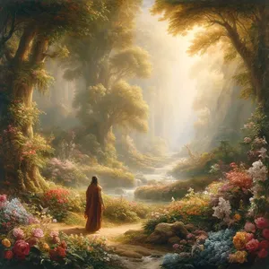 8. Ja Herra Jumala istutti puutarhan itään, Eedeniin; ja sinne Hän asetti ihmisen, jonka Hän oli muovannut.