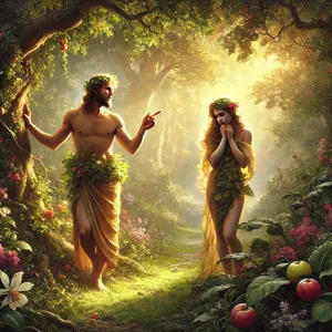 12. Mies vastasi: Vaimo, jonka annoit olemaan minun kanssani, antoi minulle siitä puusta, ja minä söin.