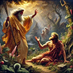 18. orjantappuroita ja ohdakkeita se on kasvava sinulle, ja kedon ruohoja sinun pitää syömän.