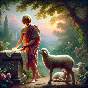 4. ja myös Abel toi uhrinsa, laumansa esikoisista ja niiden rasvasta. Herra katsoi suopeasti Abeliin ja hänen uhriinsa,