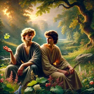 7. Jos teet oikein, voit kohottaa katseesi, mutta jos et tee oikein, vaanivat synti ja sen houkutus ovellasi. Sen halu on käydä kimppuusi, mutta hallitse sinä sitä!»