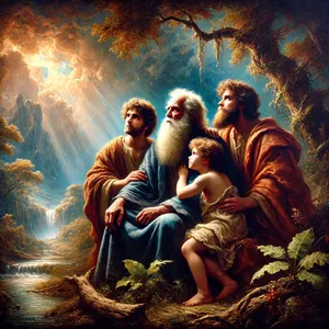 10. Ja Nooalle syntyi kolme poikaa: Seem, Haam ja Jaafet.