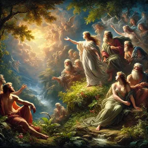 2. huomasivat Jumalan pojat, että ihmisten tyttäret olivat kauniita, ja ottivat vaimoikseen, ketkä heistä tahtoivat.