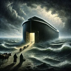 1. Herra sanoi Nooalle: Mene sinä ja koko perheesi arkkiin, sillä sinut minä olen havainnut vanhurskaaksi sukupolviesi keskuudessa.