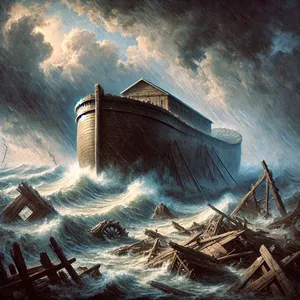 23. Hän hävitti kaikki olennot, jotka olivat maan pinnalla: ihmisen, karjan, matelijat ja taivaan linnut. Ne hävisivät maasta, ja ainoastaan Nooa jäi jäljelle ja ne, jotka olivat hänen kanssaan arkissa.