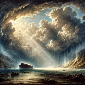 2. Syvyyden lähteet ja taivaan ikkunat sulkeutuivat, ja sade taivaasta lakkasi.