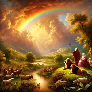 17. Ja Jumala sanoi Nooalle: Tämä on sen liiton merkki, jonka minä olen tehnyt itseni ja kaikkien maan päällä olevien olentojen välille.